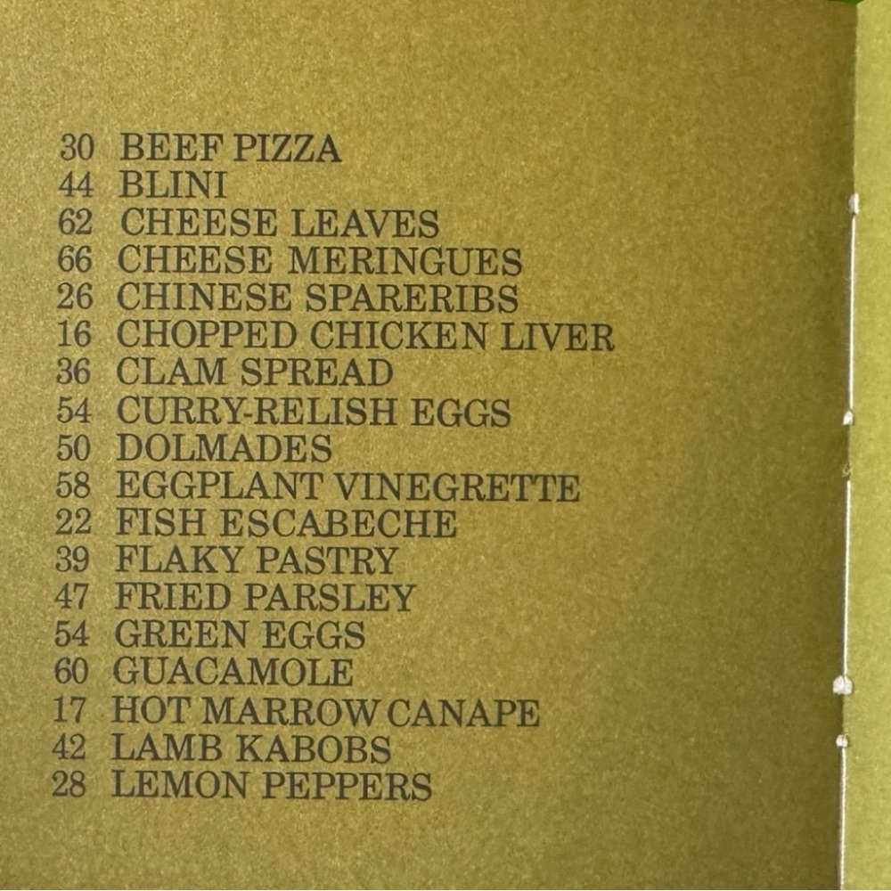 Hors D’Oeuvre – Vintage 1967 Cocktail Party Recipe Book | Dust Jacket - Picture 8 of 12